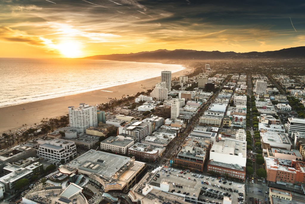 Aerial View of Santa Monica