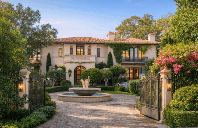 Beverly Hills Gateway neighborhood with exclusive luxury estates in Los Angeles